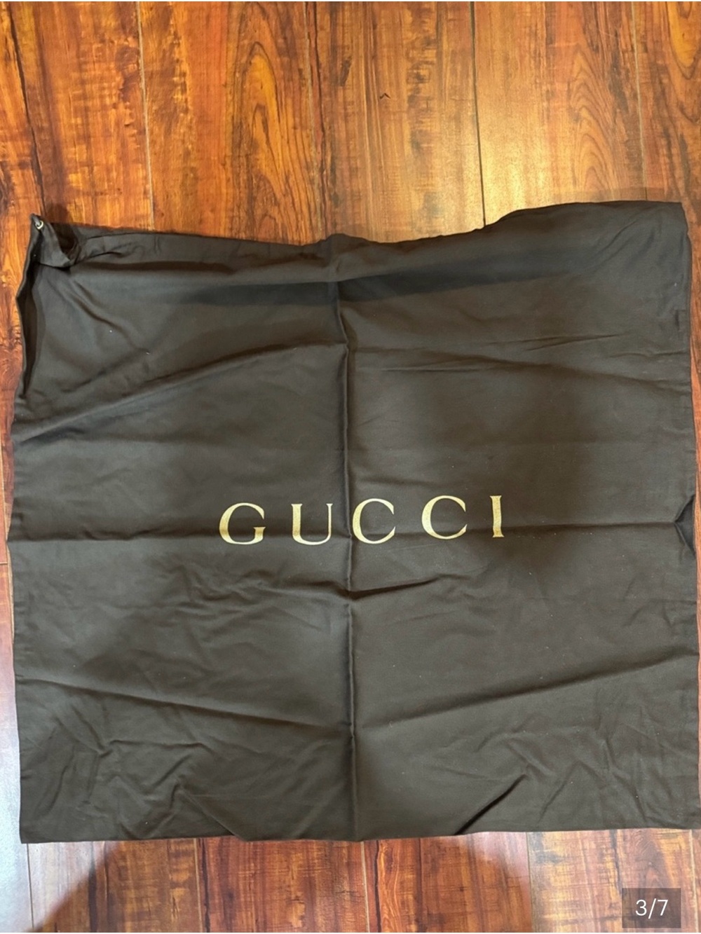 Gucci Black Fabric Dust Bag with Gold Logo